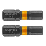 Bity udarowe HEX5 x 25 mm, 2 szt.