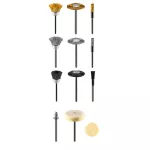 Akcesoria do miniszlifierki, szczotki druciane, filce, zestaw 15 szt.