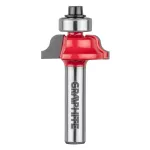 Frez kształtowy z łożyskiem, ozdobny, HM, 25.7 x 9.7 mm, trzpień 8 mm