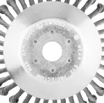 Szczotka druciana do kosy spalinowej 200 x 25.4 mm, twarda, druty splątane