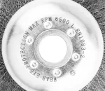 Szczotka druciana do kosy spalinowej 150 x 25.4 mm, miękka, druty falowane