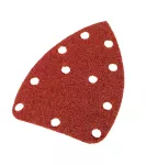 Papier ścierny na rzep delta 140 x 140 x 80 mm, K40, 5 szt., z otworami