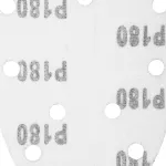 Papier ścierny na rzep delta 140 x 140 x 80 mm, K180, 5 szt., z otworami