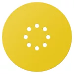 Krążki ścierne 225 mm, K120, 5 szt., z otworami