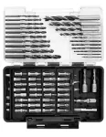 Zestaw wierteł i bitów, nasadki, 66 szt.