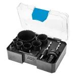 Otwornice bi-metalowe Co8% (19, 25, 30, 35, 40, 68 mm), zestaw 9 el.