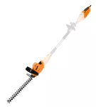 Urządzenie ogrodowe 2w1 z wysięgnikiem: pilarka łańcuchowa 750W 250mm+nożyce do żywopłotu 550W 460mm