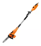 Urządzenie ogrodowe 2w1 z wysięgnikiem: pilarka łańcuchowa 750W 250mm+nożyce do żywopłotu 550W 460mm