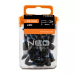 Bity udarowe PZ1 x 25 mm, 20 szt.