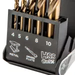 Wiertła do metalu HSS-Co, 4.0 - 10 mm, 5 szt.