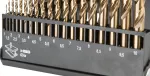 Wiertła do metalu HSS-Co 1.0-10.0 mm, zestaw 19 szt.