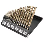 Wiertła do metalu HSS-Co 1.0-10.0 mm, zestaw 19 szt.