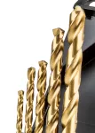 Wiertła do metalu HSS-TiN , 4.0 - 10 mm, zestaw 5 szt.