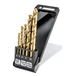 Wiertła do metalu HSS-TiN , 4.0 - 10 mm, zestaw 5 szt.