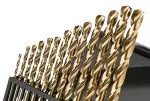 Wiertła do metalu HSS-TiN 1.5-6.5 mm, zestaw 13 szt.