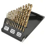 Wiertła do metalu HSS-TiN 1.5-6.5 mm, zestaw 13 szt.