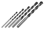 Wiertła do betonu 4-10 mm, zestaw 5 szt., końcówka motylkowa