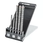 Zestaw wierteł do betonu SDS Plus, quatro, zestaw 5 szt. - 5, 6 x 110 mm + 8, 10, 12 x 160 mm