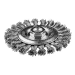 Szczotka druciana tarczowa 125 mm, drut skręcony, INOX, M14