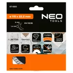 Tarcza diamentowa 115 x 22.2 mm, turbo super cienka