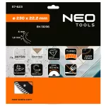 Tarcza diamentowa 230 x 22.2 mm, turbo super cienka