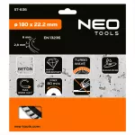 Tarcza diamentowa 180 x 22.2 mm, turbo wave