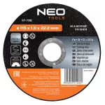 Tarcza tnąca do metalu 115 x 1.0 x 22.2 mm, 41 A60-R-BF, INOX