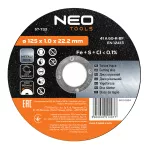 Tarcza tnąca do metalu 125 x 1.0 x 22.2 mm, 41 A60-R-BF, INOX