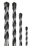 Wiertła do betonu 4-10 mm, zestaw 4 szt., końcówka motylkowa