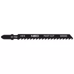 Brzeszczoty do wyrzynarki, 6TPI, HCS, uchwyt typu T, kpl. 2 szt., szybkie cięcie