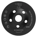 Tarcza diamentowa szlifierska 115 x 22.2 x 5 mm, turbo