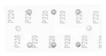 Papiery ścierne na rzep 93 x 185 mm, P220, 5 szt., , z 8 otworami