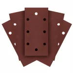 Papiery ścierne na rzep 93 x 185 mm, P120, 5 szt., z 8 otworami