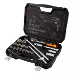 Zestaw kluczy nasadowych 1/2", 25 szt., satynowy