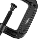 Ścisk stolarski (śrubowy), typ C (G), 50 mm (2"), żeliwny, waga 208g.