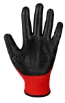 Rękawice robocze, poliester pokryty lateksem (smooth), kat.1, rozmiar 10