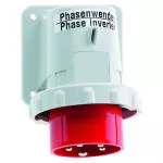 Wtyczka maszynowa CEE 16A 5p 6h 400V IP67, niklowane kontakty, zaciski śrubowe, zwrotnica faz