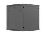 SZAFA INSTALACYJNA RACK WISZĄCA 19" 12U 600X600 CZARNA DRZWI PERFOROWANE LANBERG (FLAT PACK)
