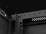 SZAFA INSTALACYJNA RACK WISZĄCA 19" 12U 600X600 CZARNA DRZWI PERFOROWANE LANBERG (FLAT PACK)