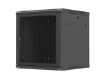 SZAFA INSTALACYJNA RACK WISZĄCA 19" 12U 600X600 CZARNA DRZWI PERFOROWANE LANBERG (FLAT PACK)