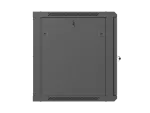SZAFA INSTALACYJNA RACK WISZĄCA 19" 12U 600X600 CZARNA DRZWI PERFOROWANE LANBERG (FLAT PACK)