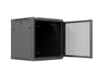 SZAFA INSTALACYJNA RACK WISZĄCA 19" 12U 600X600 CZARNA DRZWI PERFOROWANE LANBERG (FLAT PACK)