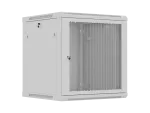 SZAFA INSTALACYJNA RACK WISZĄCA 19" 12U 600X600 SZARA DRZWI PERFOROWANE LANBERG (FLAT PACK)