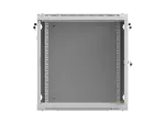 SZAFA INSTALACYJNA RACK WISZĄCA 19" 12U 600X600 SZARA DRZWI PERFOROWANE LANBERG (FLAT PACK)
