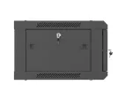 SZAFA INSTALACYJNA RACK WISZĄCA 19" 4U 600X450 CZARNA DRZWI METALOWE LANBERG (FLAT PACK)