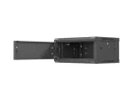 SZAFA INSTALACYJNA RACK WISZĄCA 19" 4U 600X450 CZARNA DRZWI METALOWE LANBERG (FLAT PACK)