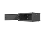 SZAFA INSTALACYJNA RACK WISZĄCA 19" 4U 600X450 CZARNA DRZWI METALOWE LANBERG (FLAT PACK)