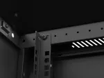 SZAFA INSTALACYJNA RACK WISZĄCA 19" 4U 600X450 CZARNA DRZWI METALOWE LANBERG (FLAT PACK)