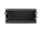 SZAFA INSTALACYJNA RACK WISZĄCA 19" 4U 600X450 CZARNA DRZWI METALOWE LANBERG (FLAT PACK)