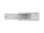 SZAFA INSTALACYJNA RACK WISZĄCA 19" 4U 600X450 SZARA DRZWI METALOWE LANBERG (FLAT PACK)
